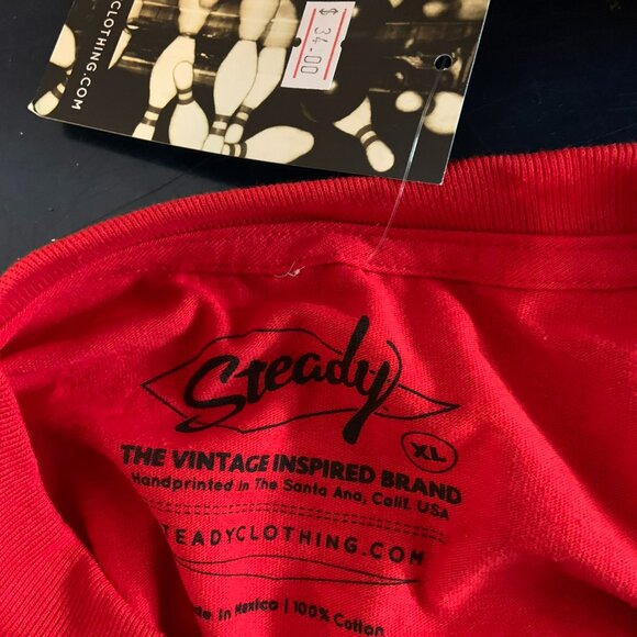 rock steady double down red tshirt - Picture 2 of 2